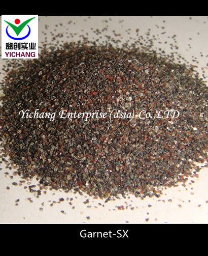 Brown / Pink / Red Color Garnet Blasting Media For Stone Building Facades